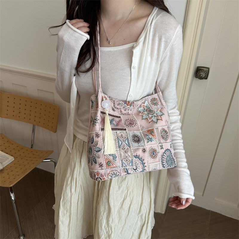 Bohemian Patchwork Shoulder Bag — product view 3