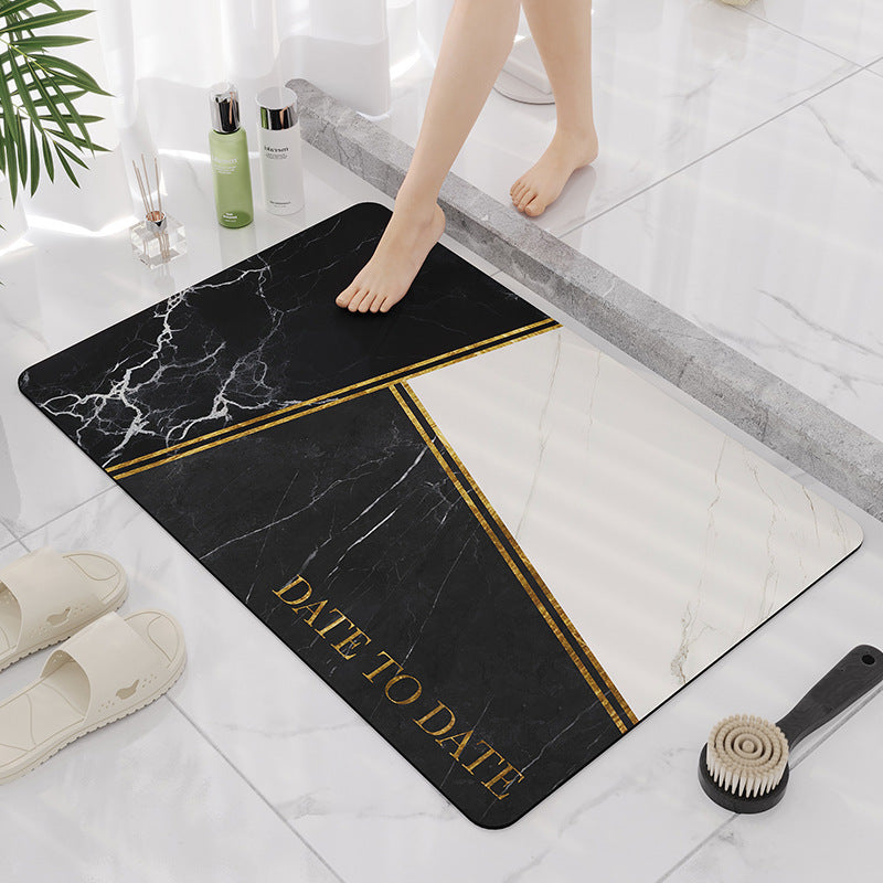 Elegant Marble Design Bathroom Mat LoungeYard — product view 6
