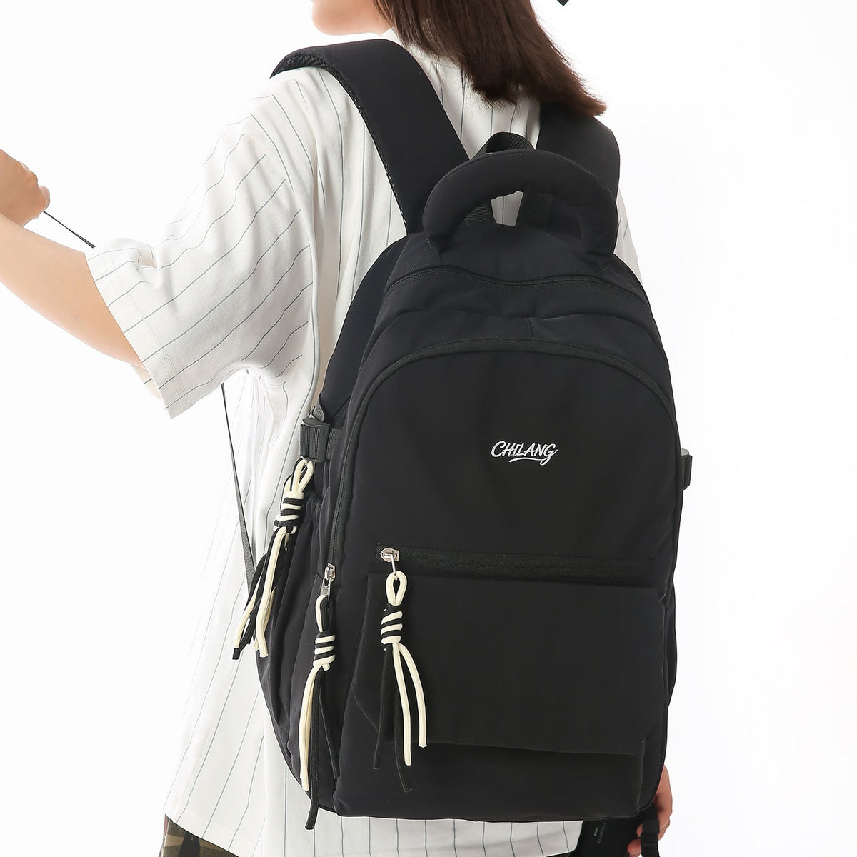 Multi-Compartment Stylish Backpack LoungeYard — product view 1