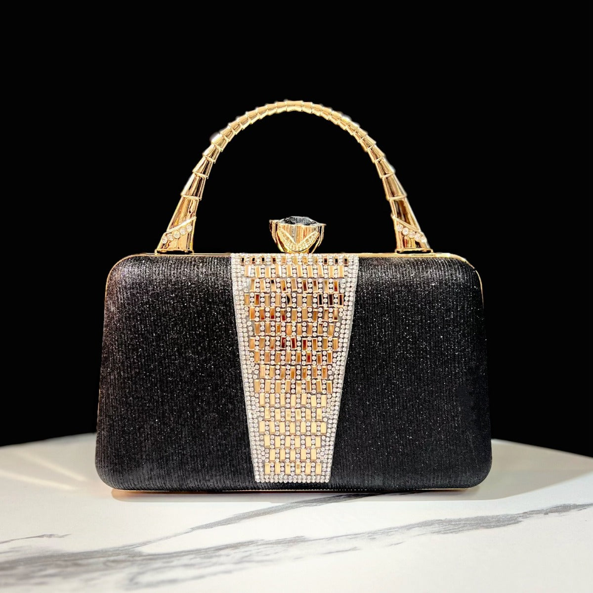 Sparkling Crystal-Embellished Handbag — product view 6