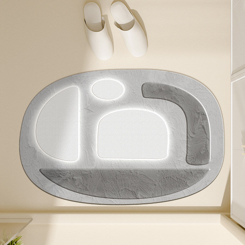 Modern Abstract Bath Mat — product view 6