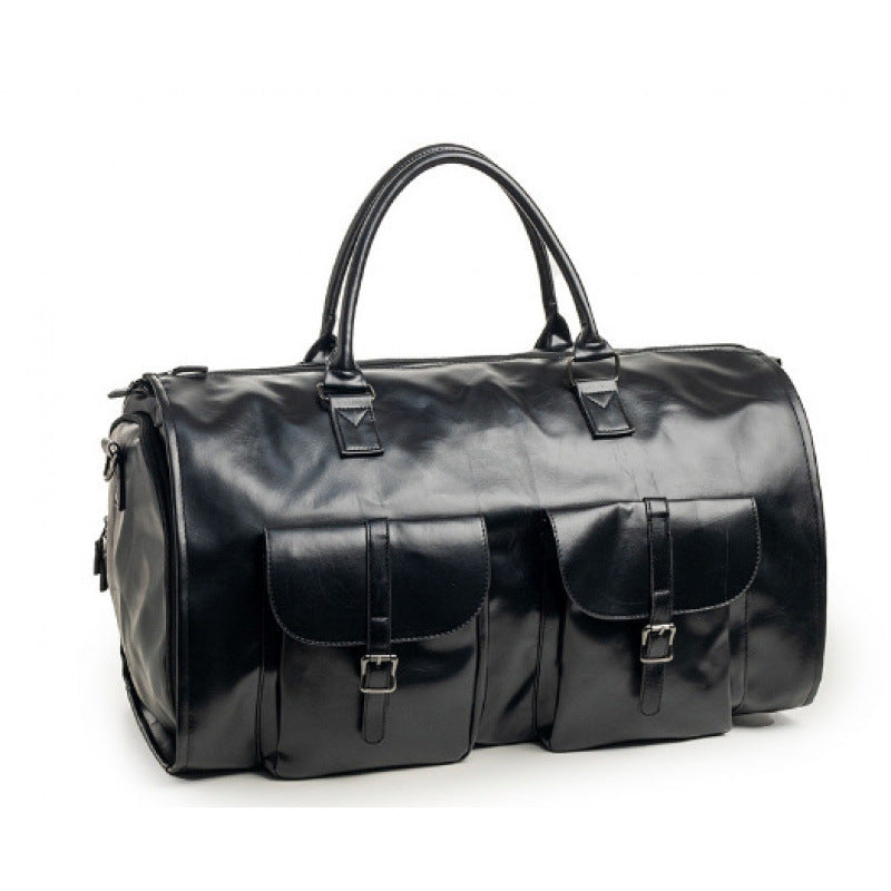 Stylish Leather Travel Duffel Bag LoungeYard — product view 7