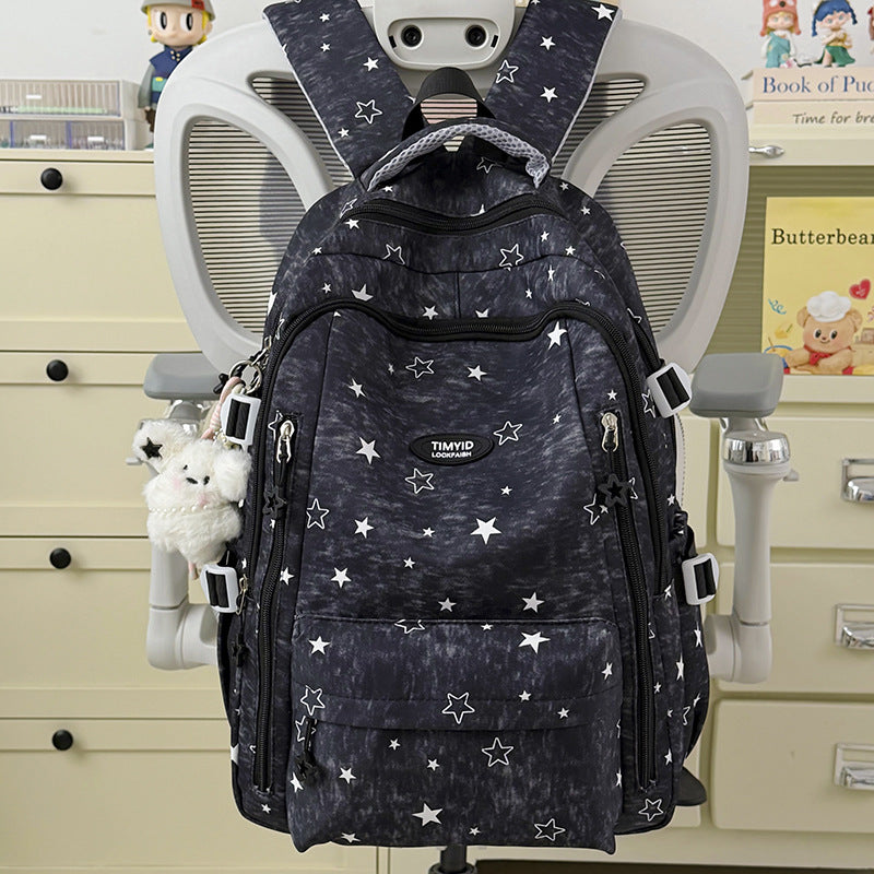 Fun-Themed Star Print Backpack LoungeYard — product view 7