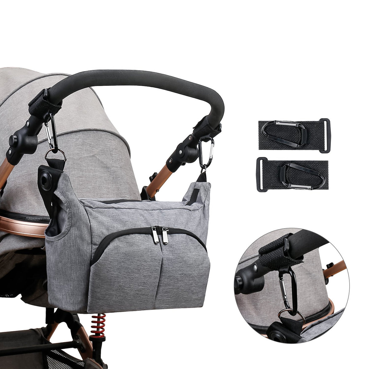 Practical shoulder bag with multiple compartments LoungeYard — product view 4