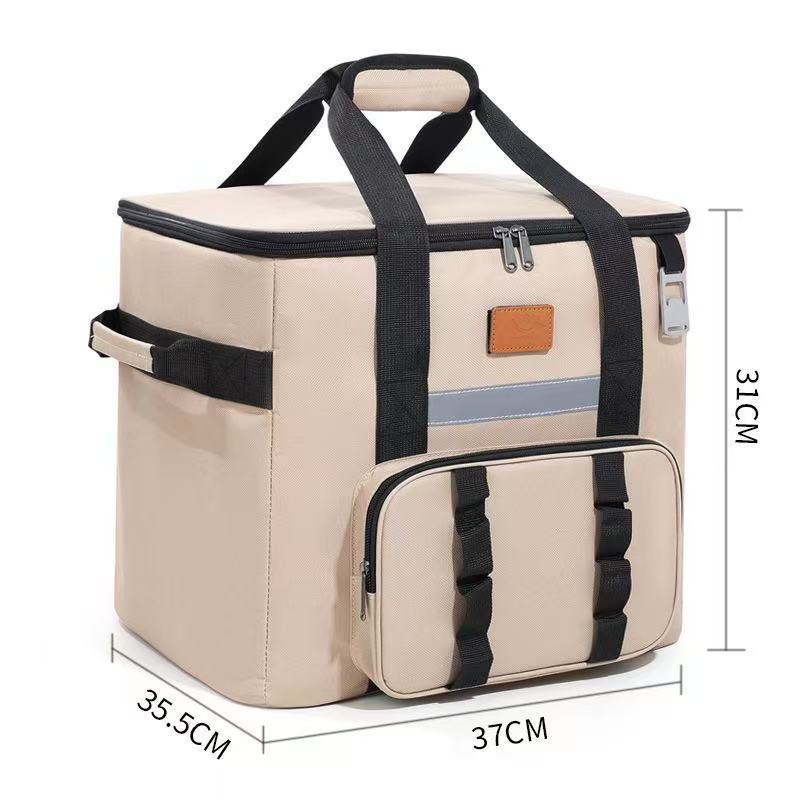Women Insulated Picnic Cooler Bag with Side Pocket LoungeYard — product view 4