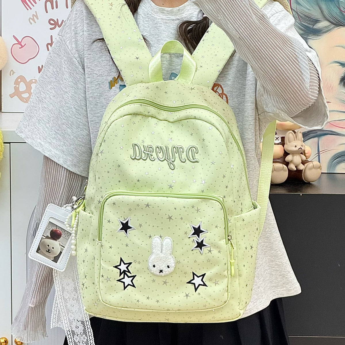 Adorable Cute Character Backpack LoungeYard — product view 3