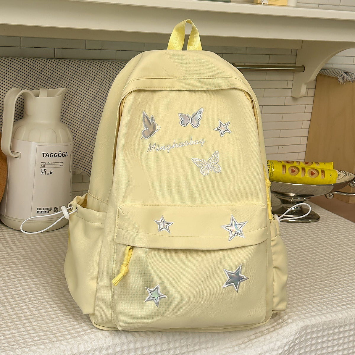 Fun Decorative Embroidered Backpack LoungeYard — product view 6