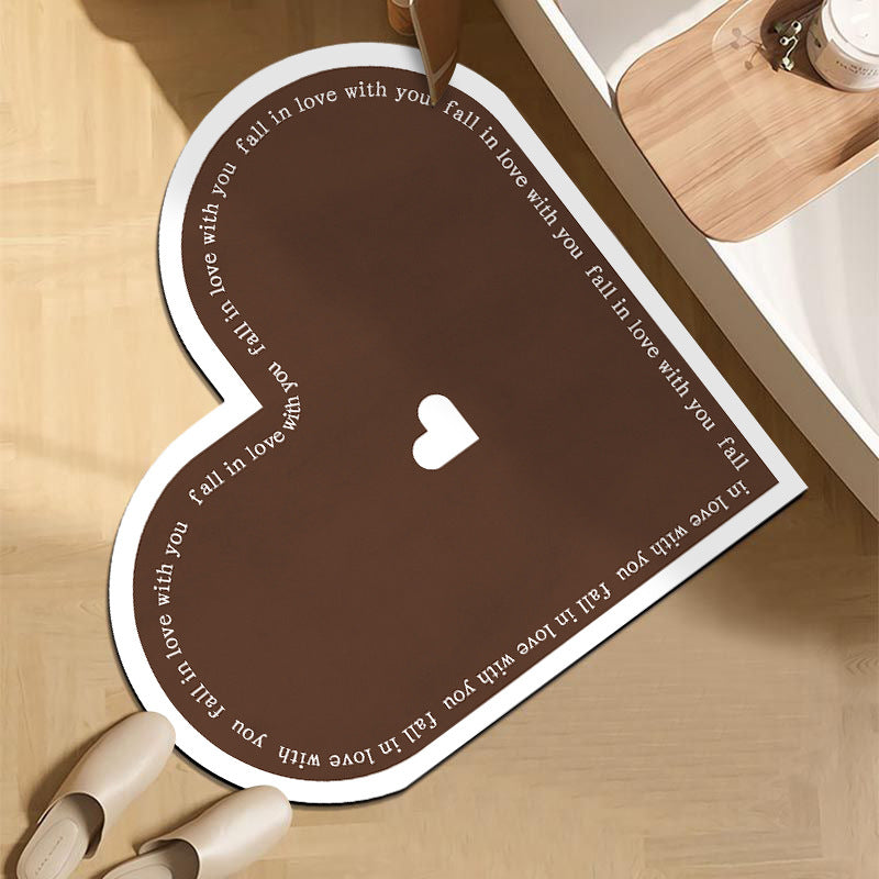 Heart-Shaped Bathroom Rug — product view 6