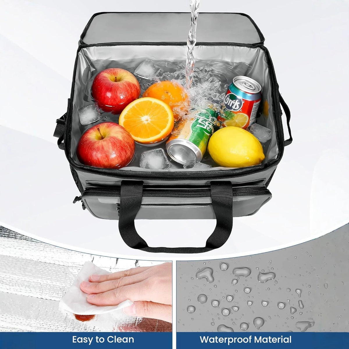 Ladies multifunctional cooler bag with organizer LoungeYard — product view 3