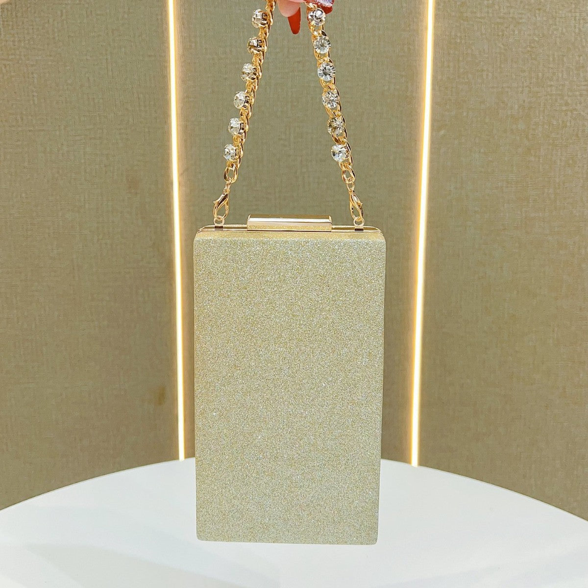 Elegant Crystal-Accented Evening Clutch — product view 7