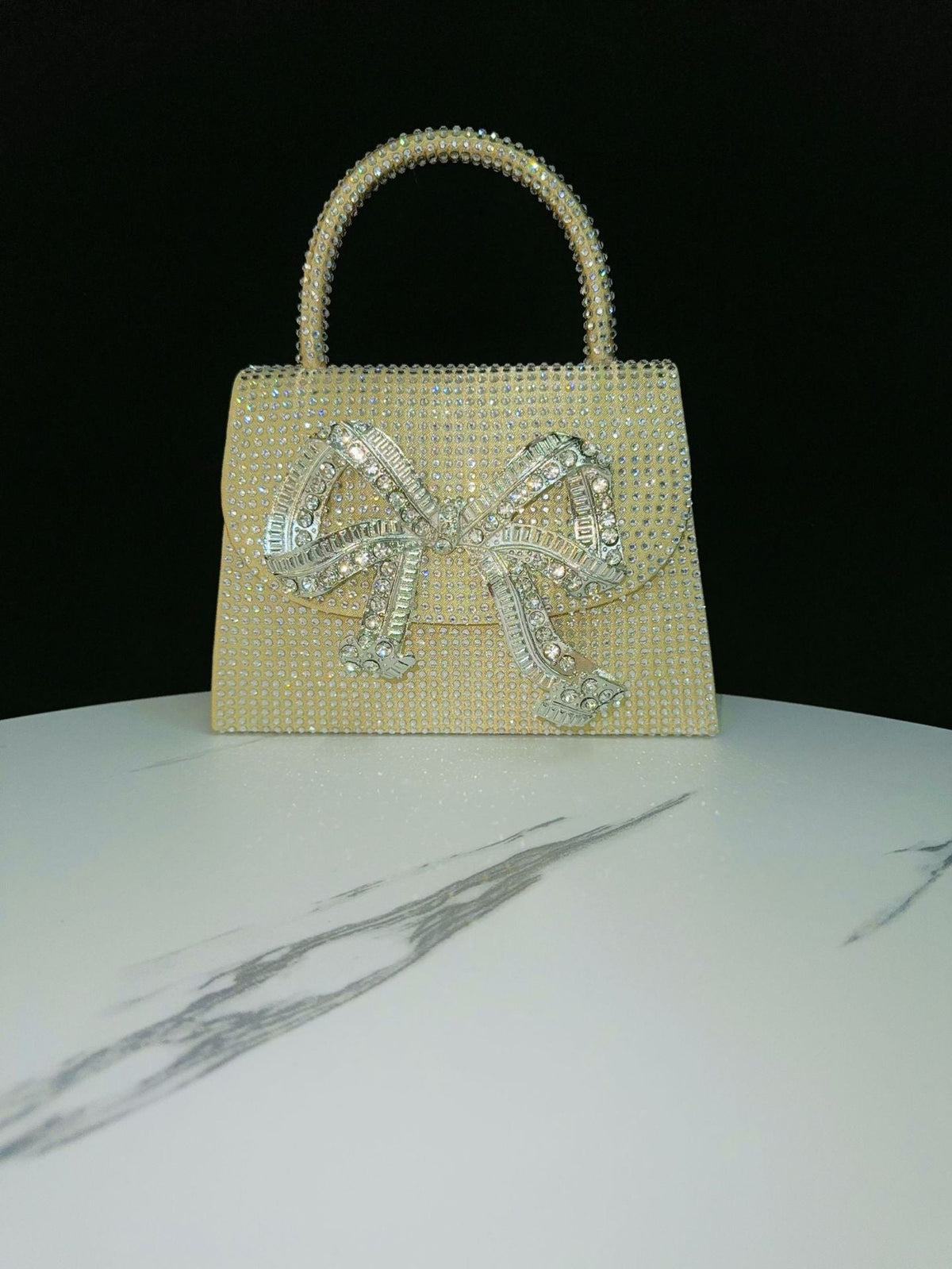 Rhinestone Bow Clutch — product view 7