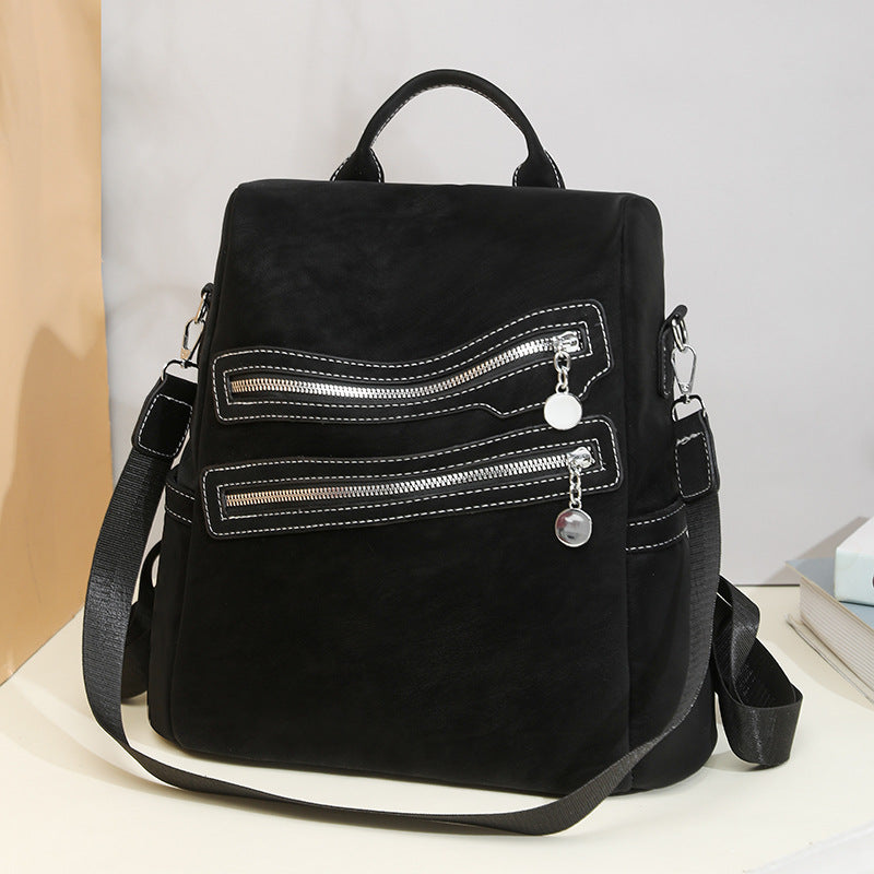 Stylish Multi-Zippered Backpack LoungeYard — product view 1