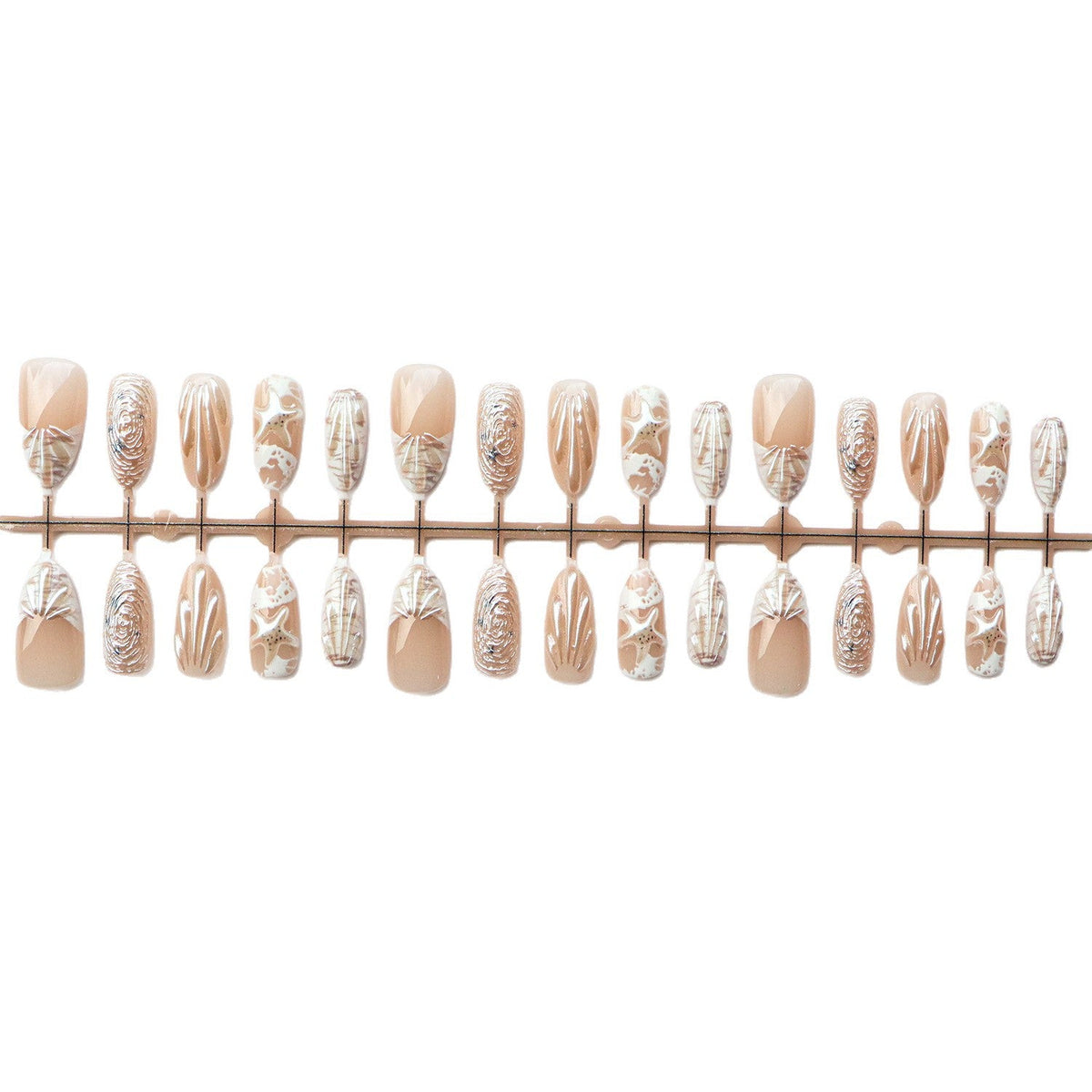 Textured Shell-Inspired Press-On Nail Set — product view 3