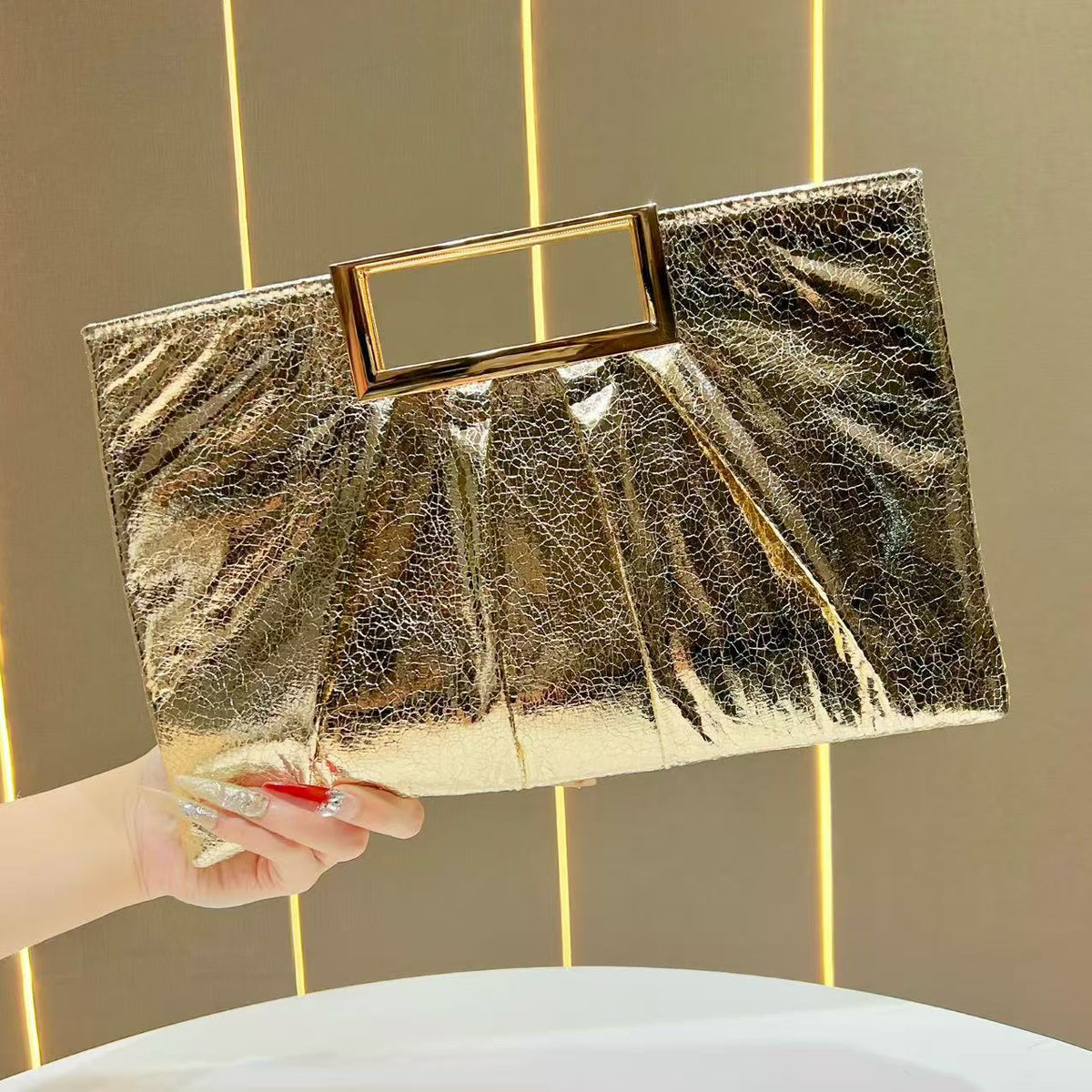 Stylish Pleated Clutch Bag — product view 7