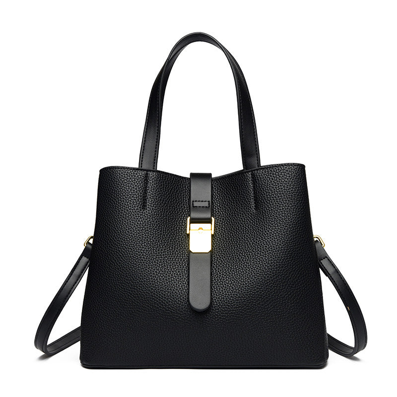 Textured Structured Handbag LoungeYard — product view 6