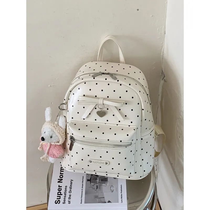 Polka-Dot Decorative Mini Backpack LoungeYard — product view 5