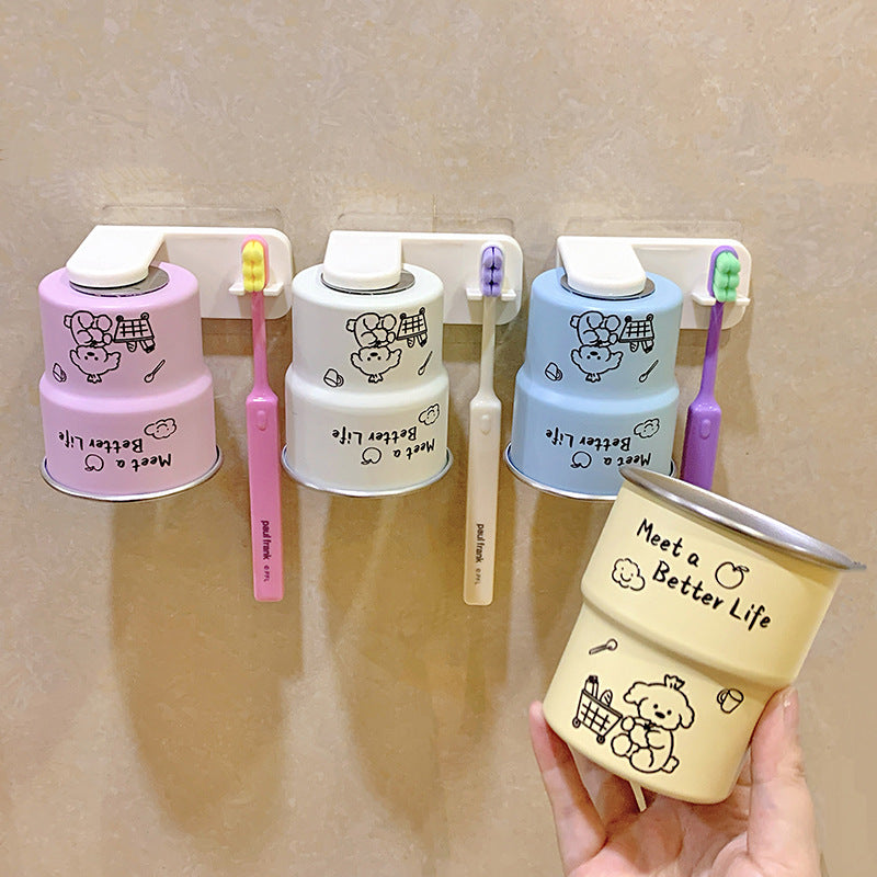 Toothbrush holder with cute animal design LoungeYard — product view 4
