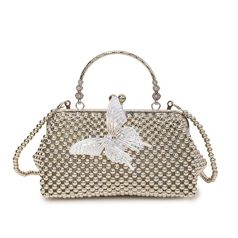 Elegant Beaded Butterfly Evening Handbag — product view 2