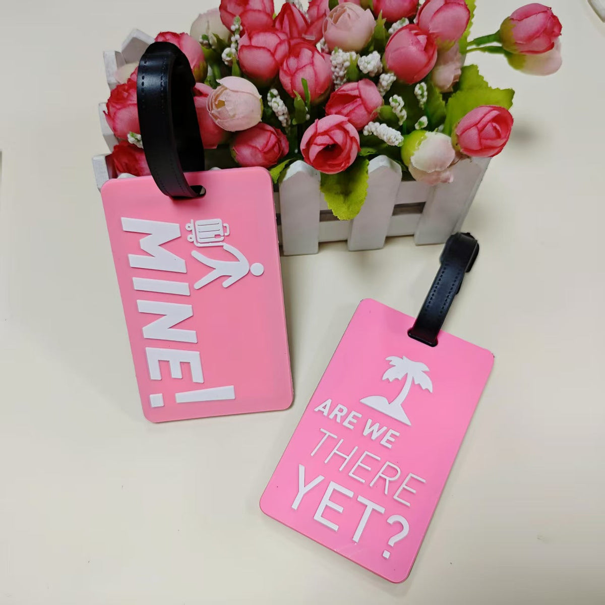 Unisex Luggage Tag with Personal Identification Message LoungeYard — product view 2