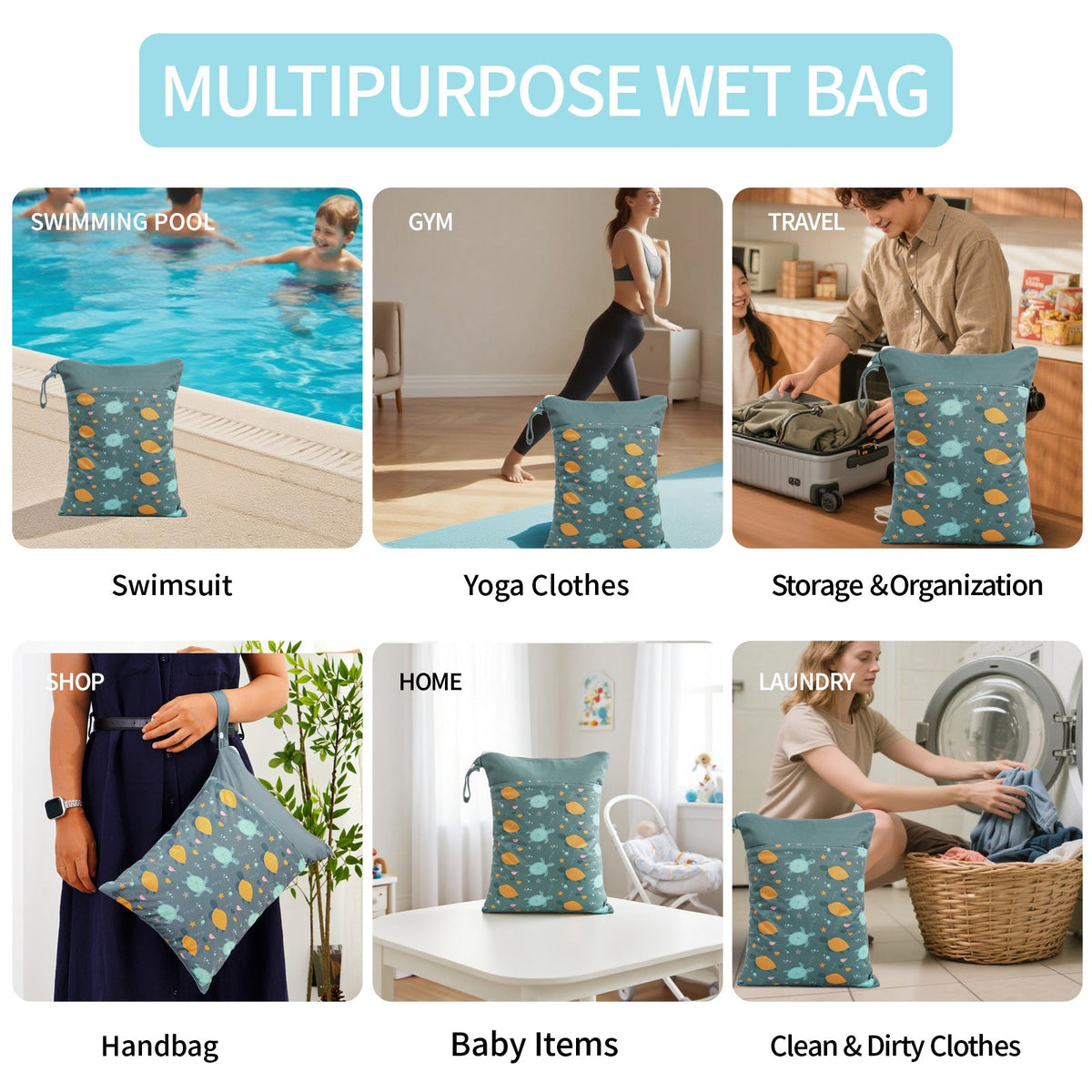 Reusable diaper bag LoungeYard — product view 4