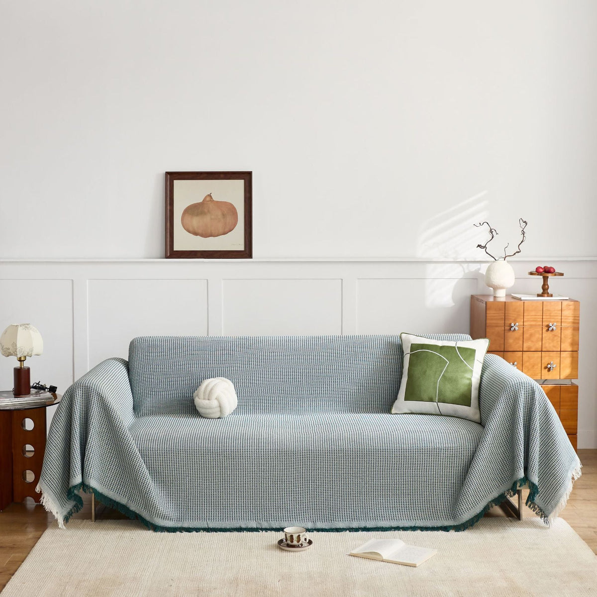Textured Woven Sofa Blanket — product view 2