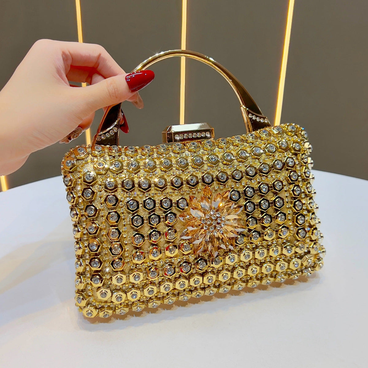 Gem-Accented Evening Handbag — product view 2