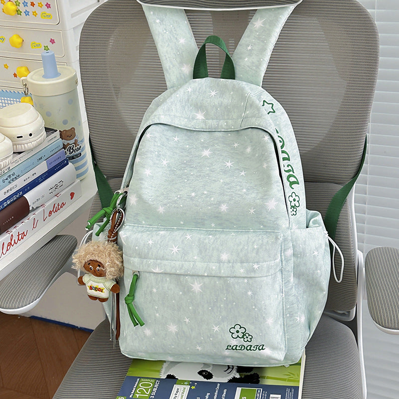 Cute Star-Patterned Backpack LoungeYard — product view 6