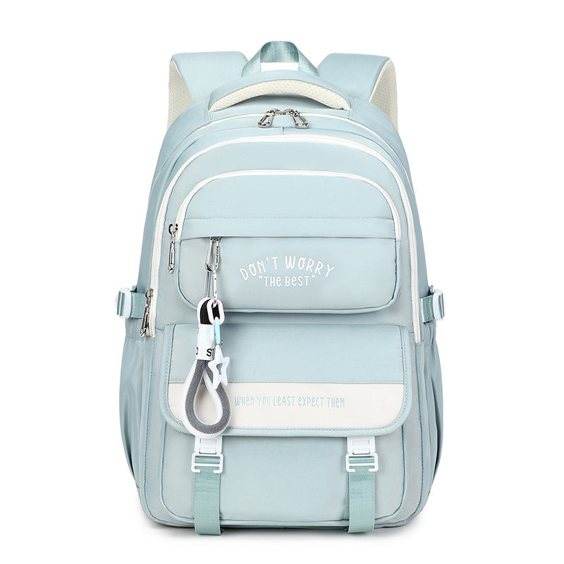 School-friendly backpack with ergonomic design and versatile compartments LoungeYard — product view 6