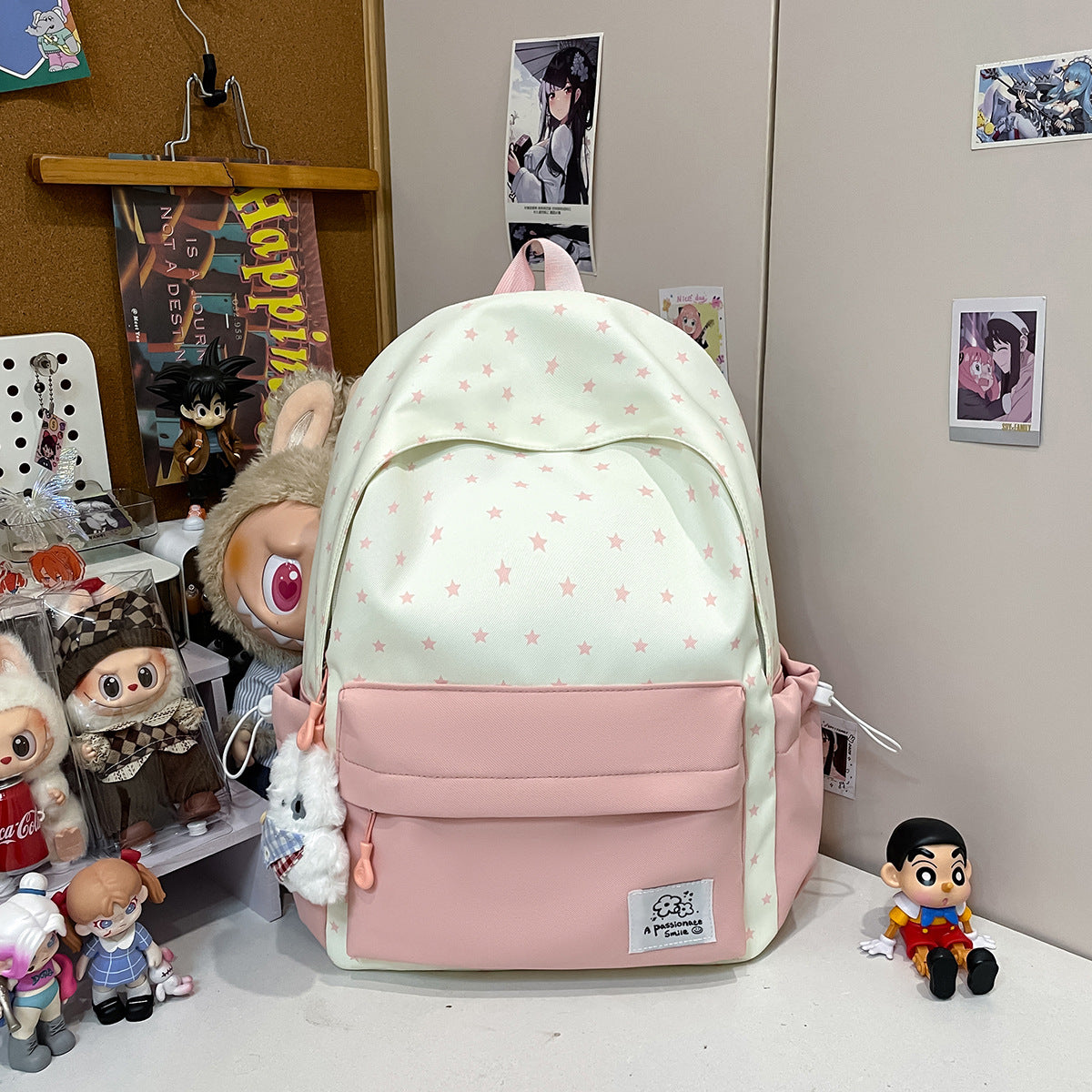 Stylish Star Print Backpack — product view 2