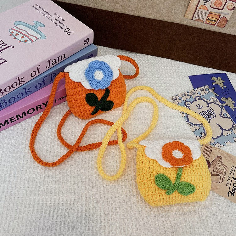 Floral-Themed Crochet Mini Bag — product view 2