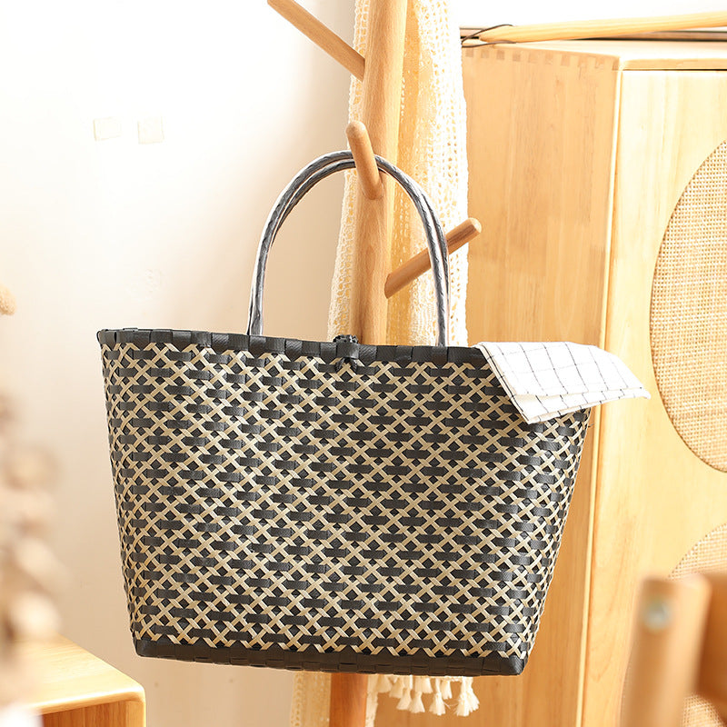 Stylish Woven Beach Tote LoungeYard — product view 1