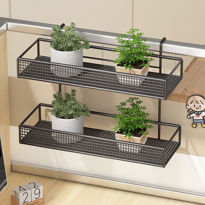 Over-Rail Mesh Hanging Shelf Organizer — product view 3