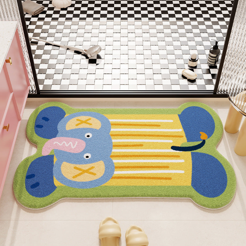 Cat-Themed Plush Bath Mat LoungeYard — product view 3