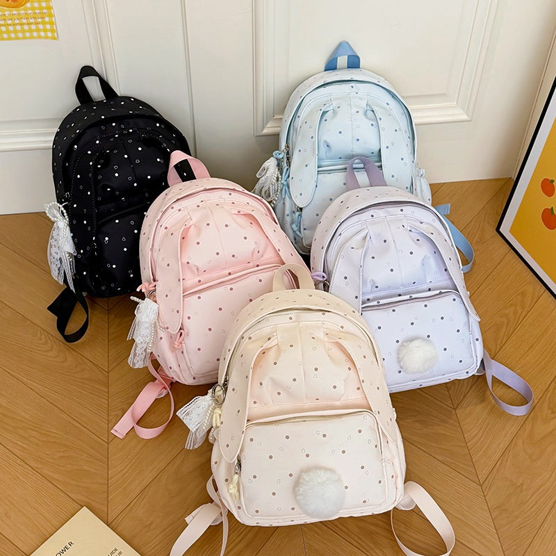 Cute Bunny-Themed Backpack LoungeYard — product view 4