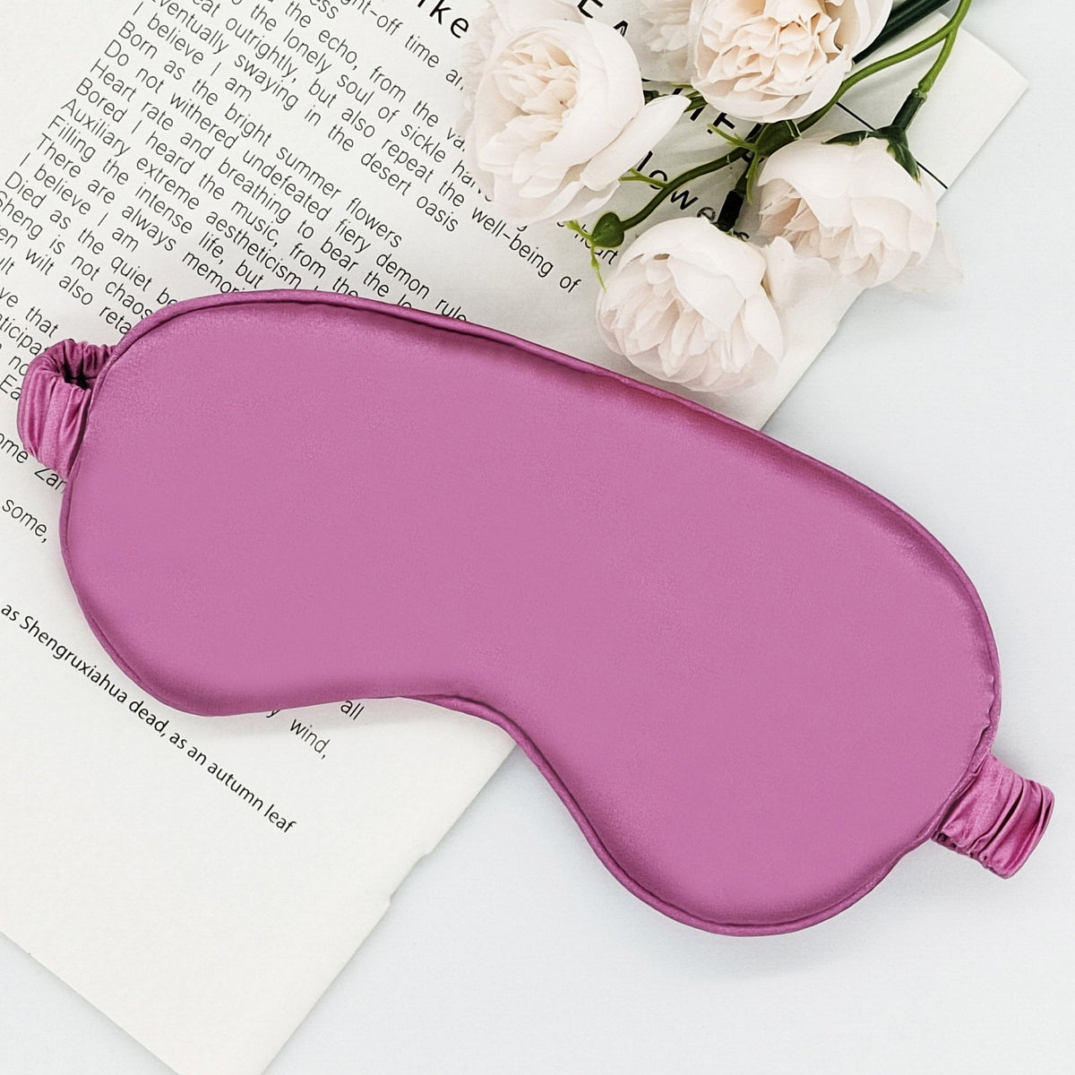 Women's ultra-soft sleep mask with extra padding and elastic satin band LoungeYard — product view 4