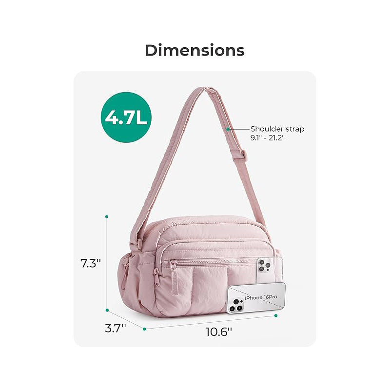 Multifunctional Quilted Shoulder Bag LoungeYard — product view 2