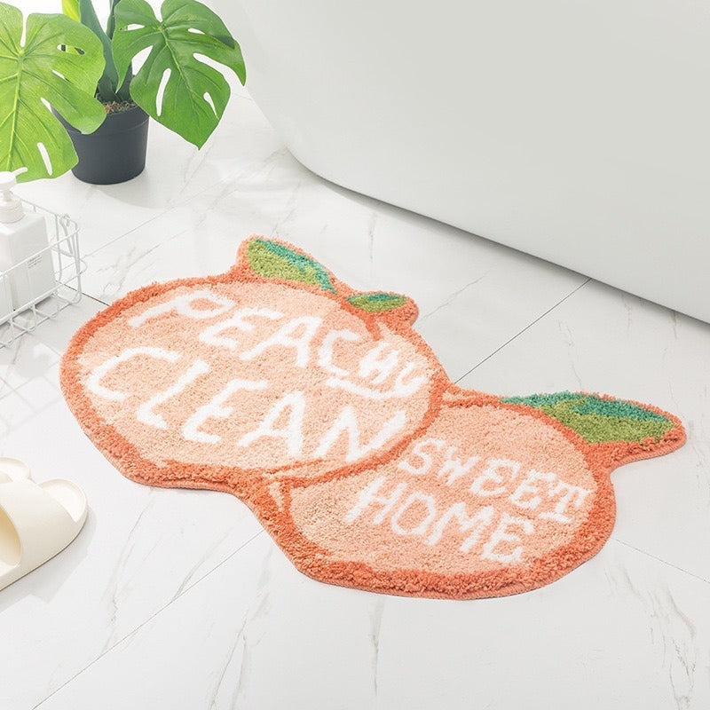Plush Lemon Shaped Bath Mat — product view 2