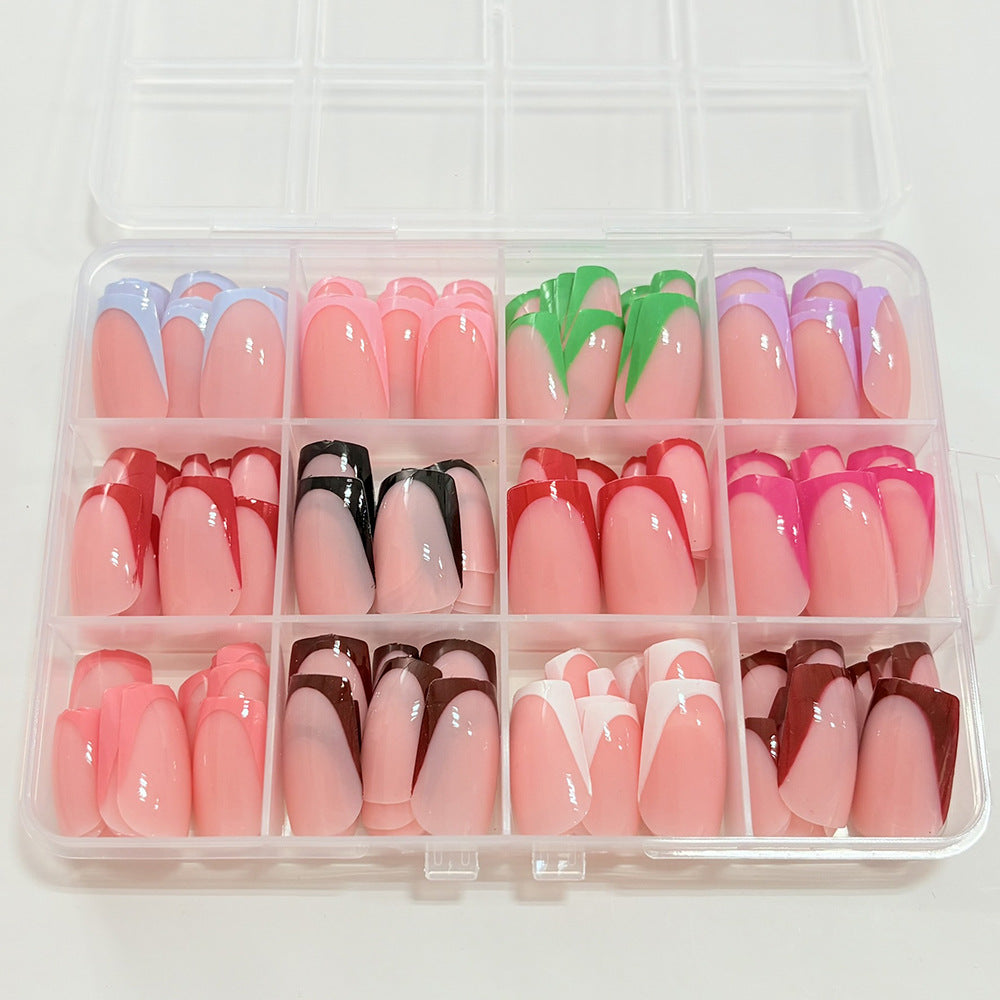 Customizable Full Cover Press-On Nail Tips Set — product view 2