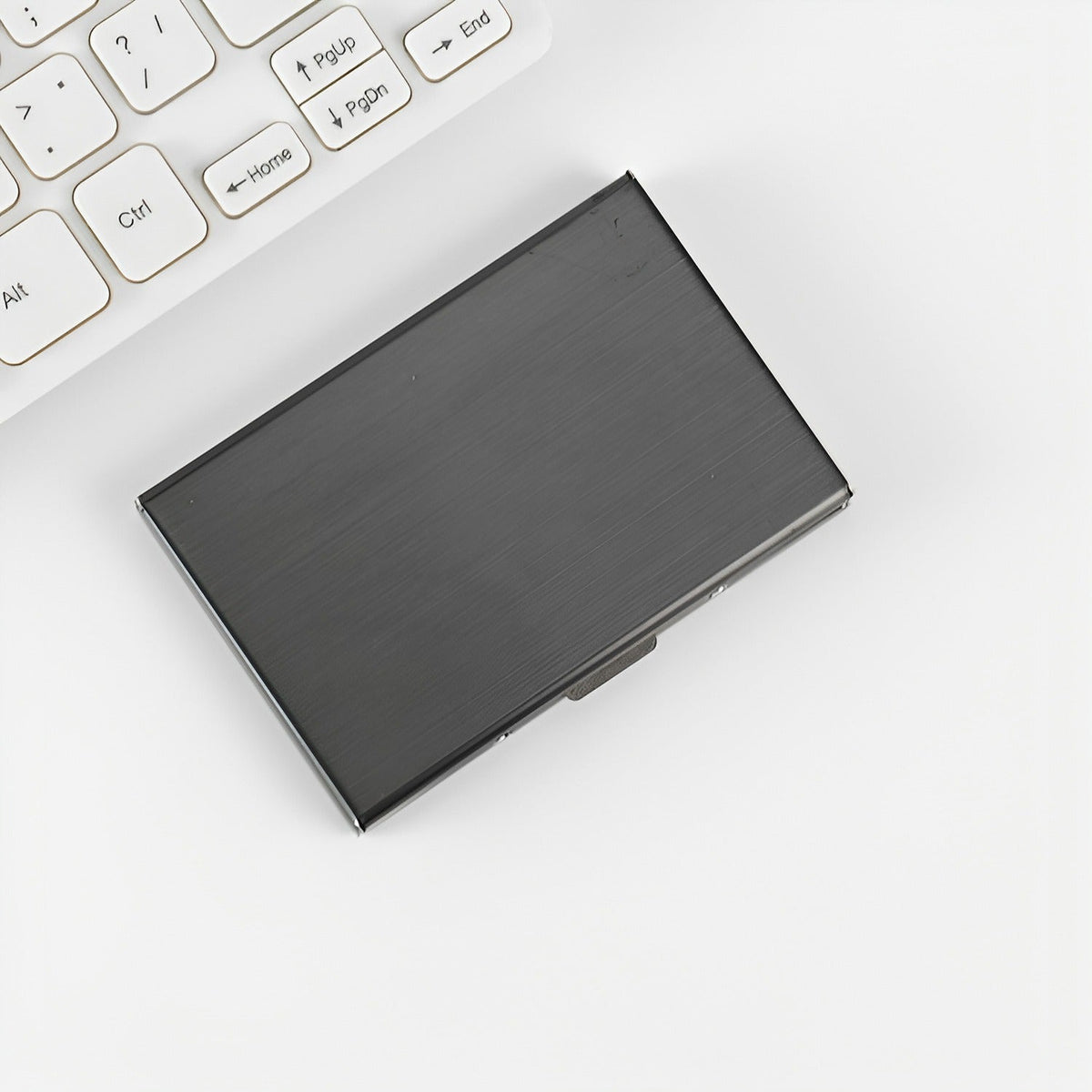Premium Slim Aluminum Business Card Holder — product view 3