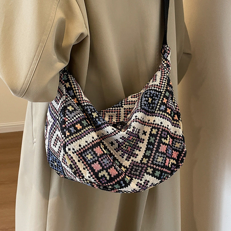 Ethnic Patterned Sling Bag — product view 1