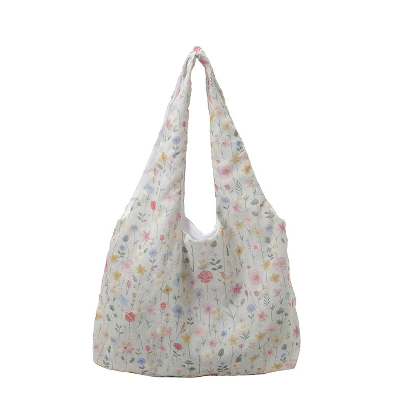 Practical Flower Print Tote Bag LoungeYard — product view 7