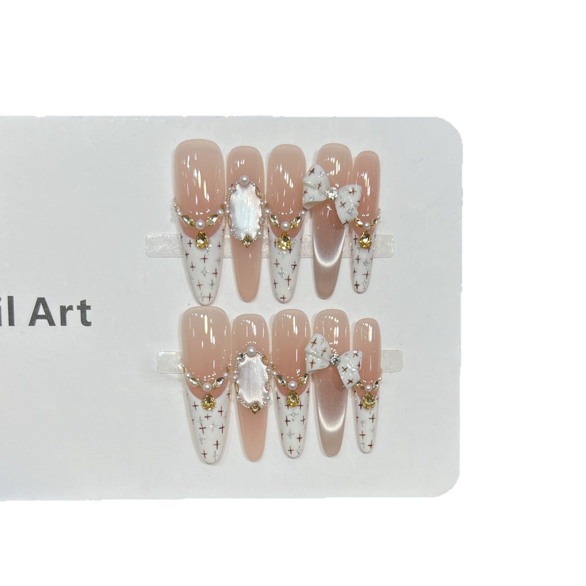 Decorative Rhinestone Nail Tips — product view 5