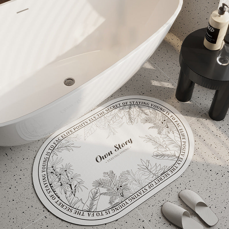 Plush Round Bath Mat — product view 4