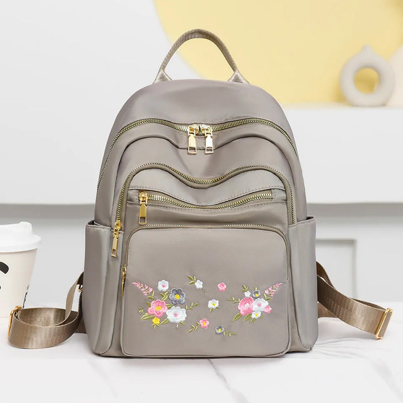 Women's Floral Embroidered Backpack LoungeYard — product view 1