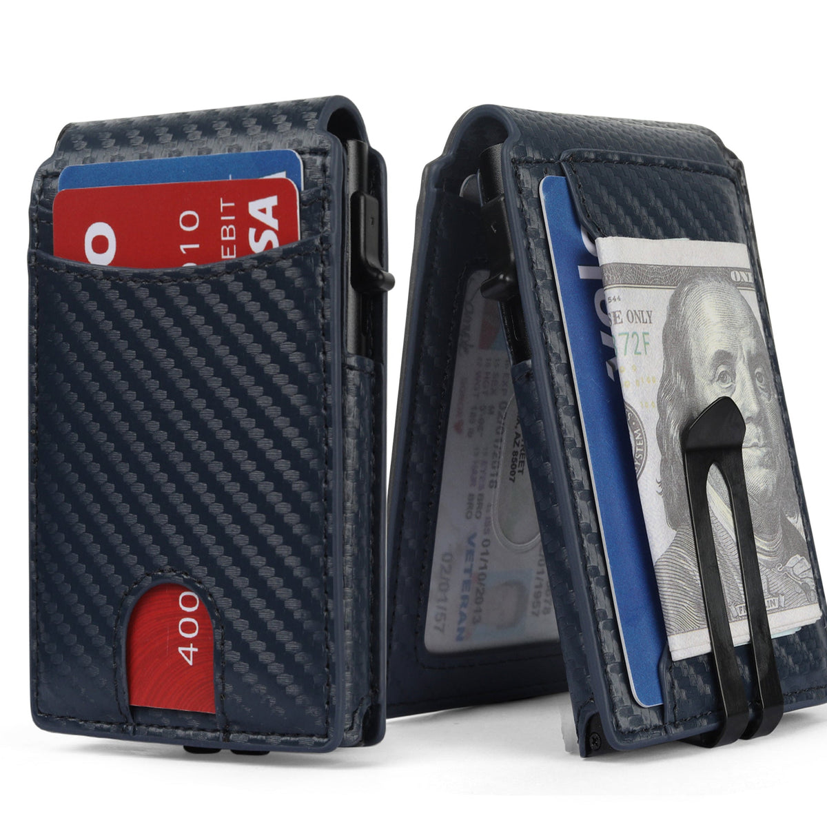 Carbon Fiber RFID Secure Slim Cardholder LoungeYard — product view 2