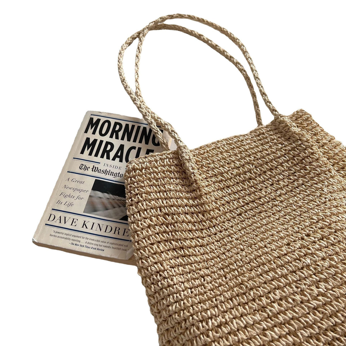 Elegant Bast bag with spacious interior LoungeYard — product view 3