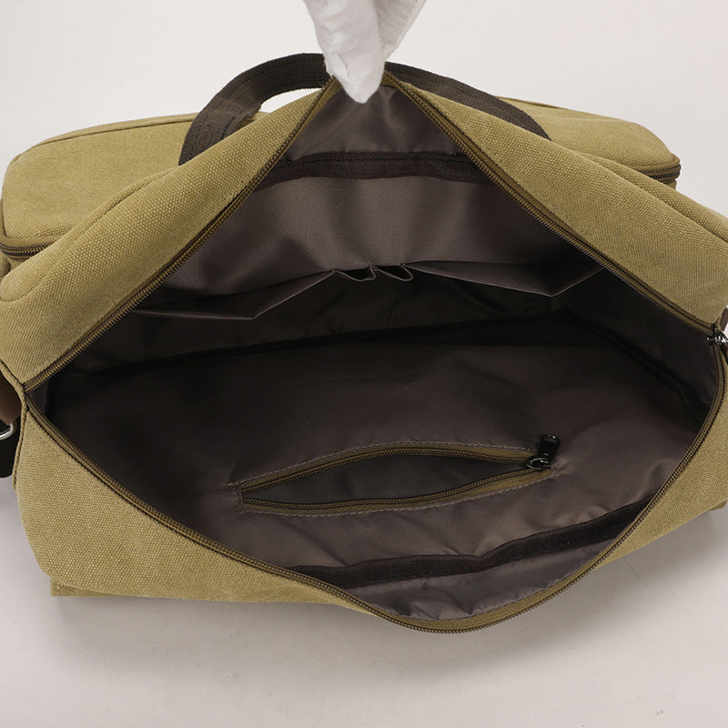Stylish Canvas Briefcase LoungeYard — product view 1