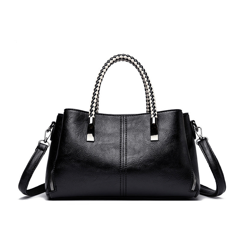 Elegant Braided Handle Handbag LoungeYard — product view 6