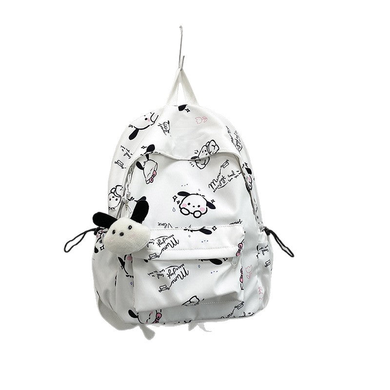 Whimsical Cartoon-Patterned Backpack LoungeYard — product view 5