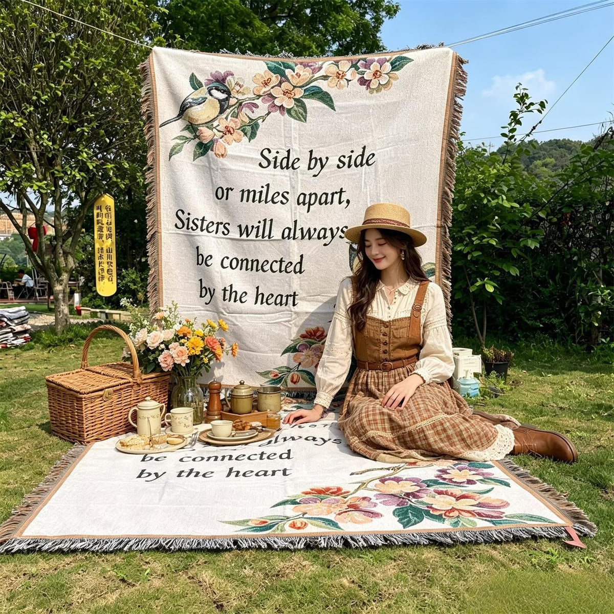 Inspirational Message Throw Blanket — product view 3